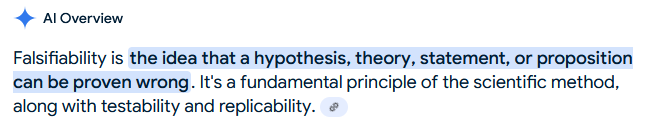 Falsifiability